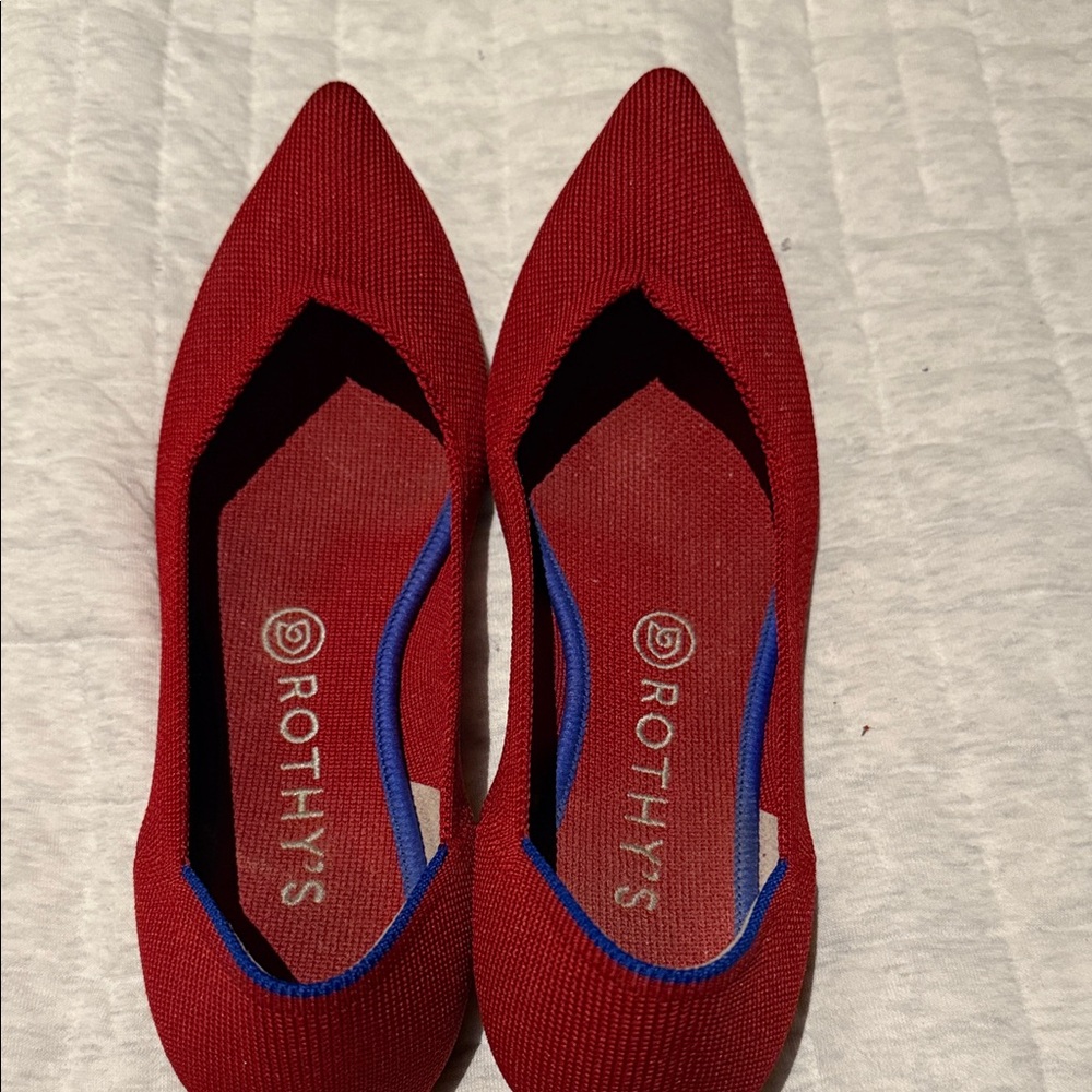 Rothy's The Point Red Women's Flats